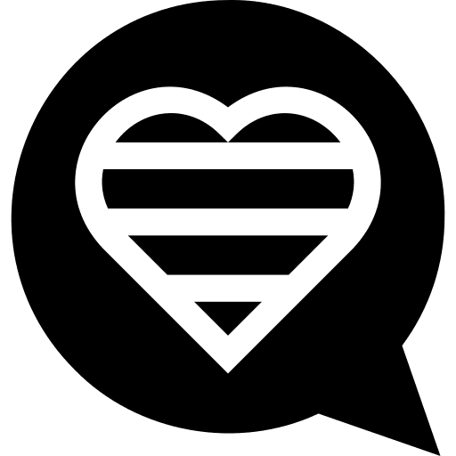 Bubble chat flag like icon
