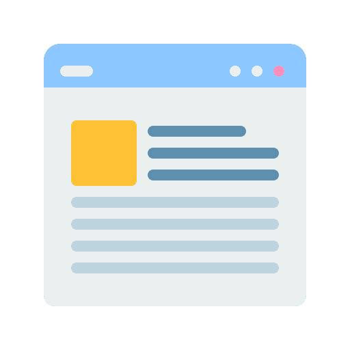 Article web page seo and web publication icon