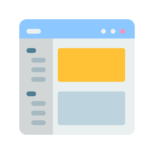 Directory website seo and web web page icon
