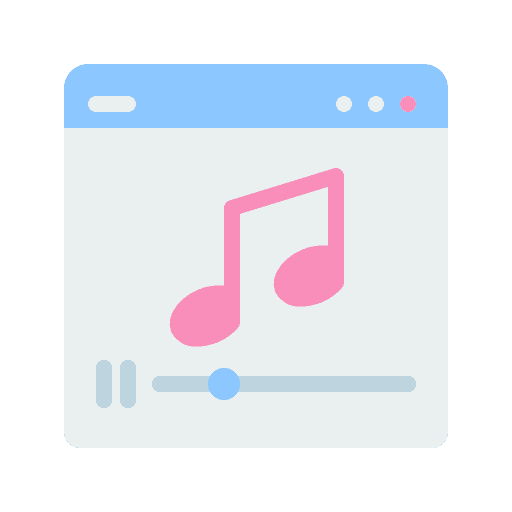 Music player music and multimedia internet multimedia icon Music player music and multimedia internet multimedia icon