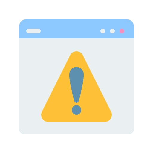 Warning warning security seo and web icon Warning warning security seo and web icon