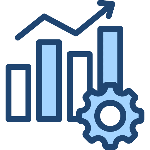 Growth benefit growth bar graph icon Growth benefit growth bar graph icon
