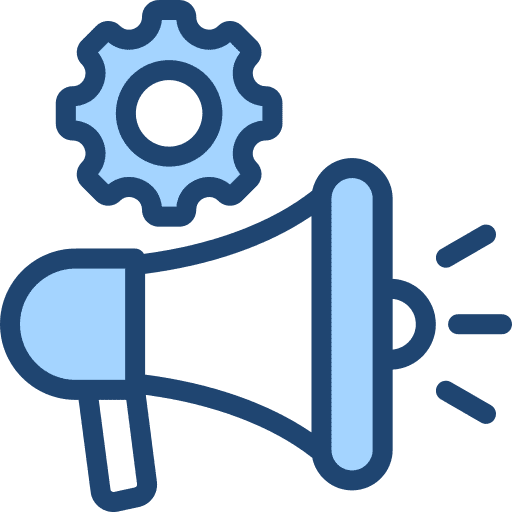 Marketing management advertisement promotion icon