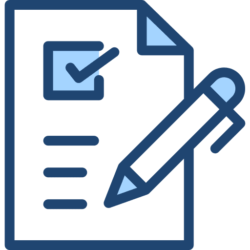 Check list criteria files and folders paper icon Check list criteria files and folders paper icon