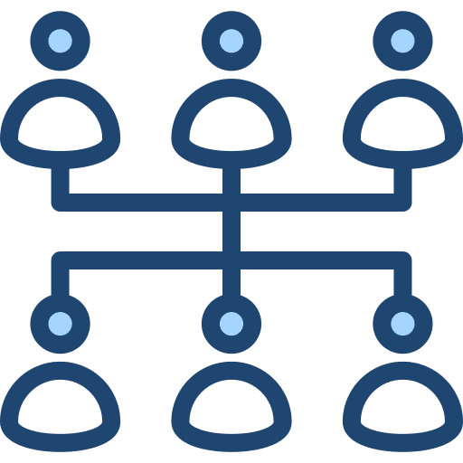 Organization team connection collaboration icon Organization team connection collaboration icon