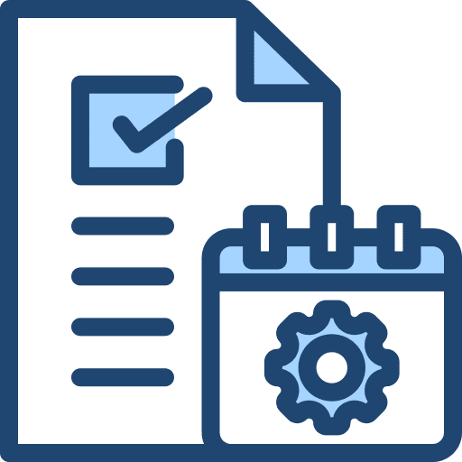 Schedule calendar evaluate checklist icon Schedule calendar evaluate checklist icon