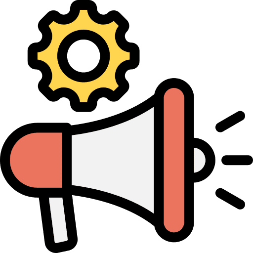 Marketing megaphone campaign marketing strategy icon