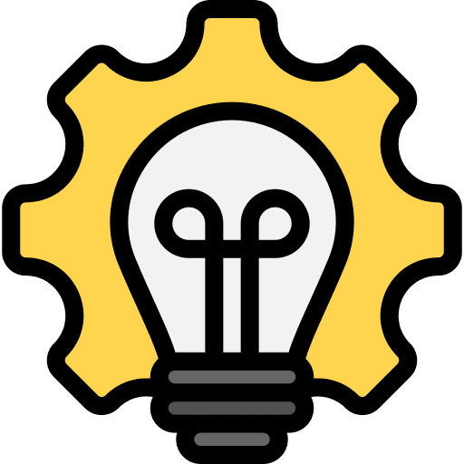 Project management business and finance creative education icon