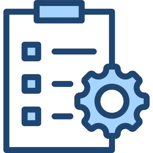 Project management business and finance report task list icon Project management business and finance report task list icon