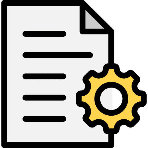 Project management project management statistics paper icon