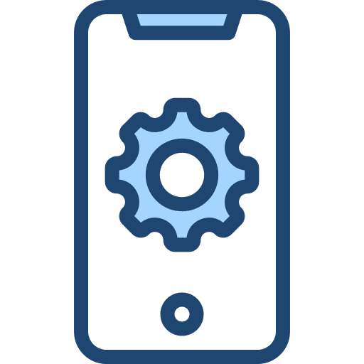 Smartphone configuration management setting icon Smartphone configuration management setting icon