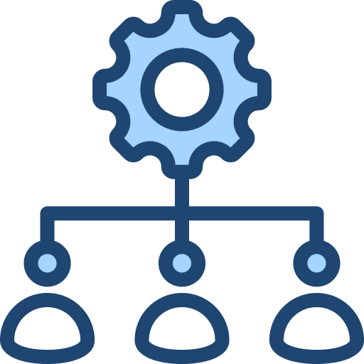 Structure organization structure gear structure icon Structure organization structure gear structure icon