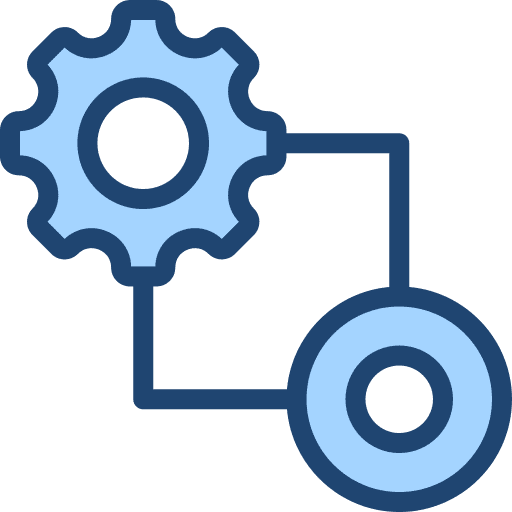 Workflow movement project management process icon Workflow movement project management process icon