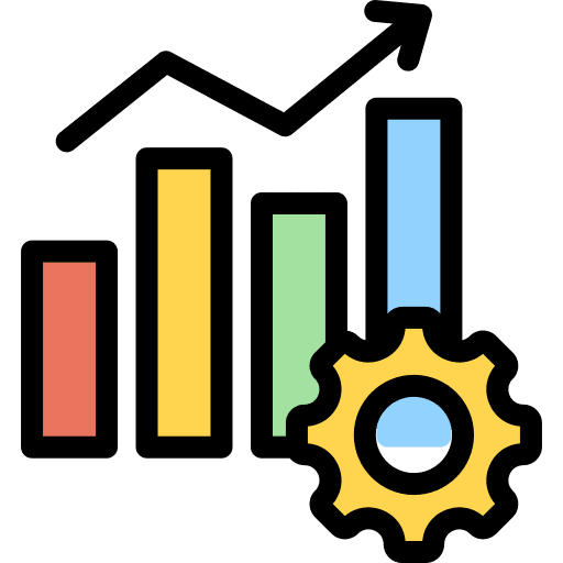 Growth profit bar graph statistics icon Growth profit bar graph statistics icon