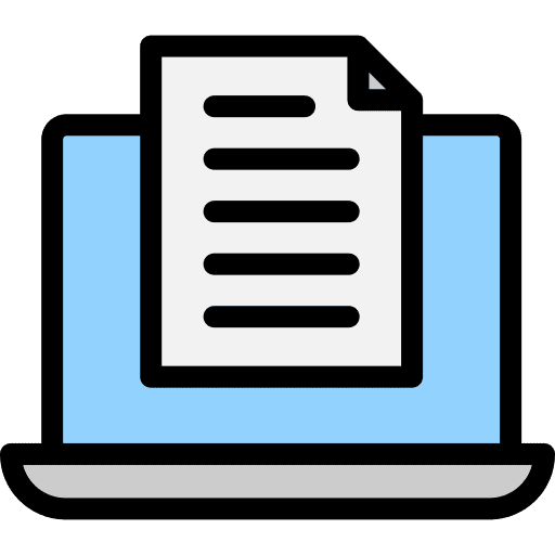 Laptop files and folders paper file icon Laptop files and folders paper file icon