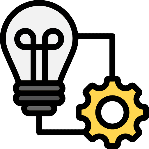 Project management bulb project management idea icon Project management bulb project management idea icon