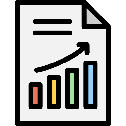 Report chart graph business and finance icon Report chart graph business and finance icon