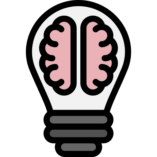 Creativity innovation idea brainstorming icon Creativity innovation idea brainstorming icon