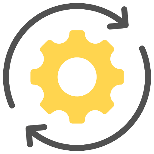 Cycle recycle transition transformation icon
