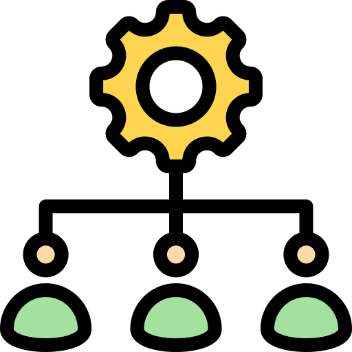 Structure hierarchical structure organized employees icon Structure hierarchical structure organized employees icon