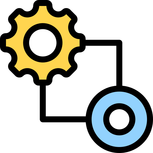 Workflow project management movement setting icon Workflow project management movement setting icon