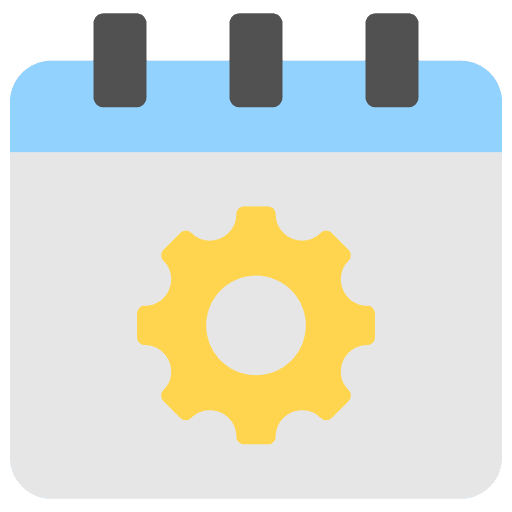 Project management gear tools holidays icon Project management gear tools holidays icon