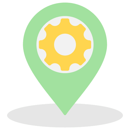 Place seo maps and location maintenance icon Place seo maps and location maintenance icon