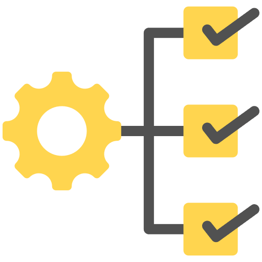 Project management checklist business and finance tick icon Project management checklist business and finance tick icon