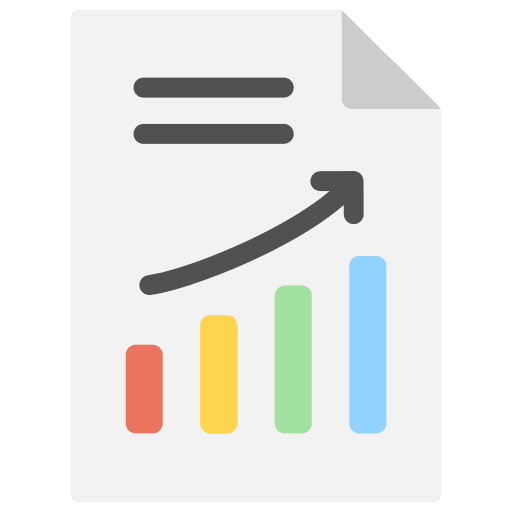 Report increasing investment report icon Report increasing investment report icon