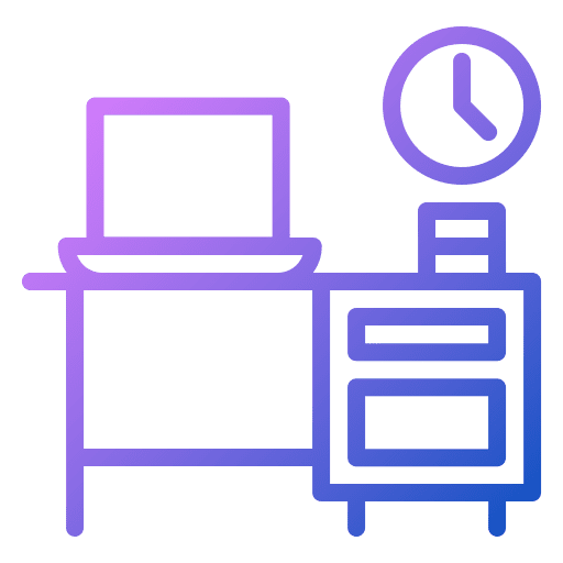 Office chair furniture and household desk icon Office chair furniture and household desk icon