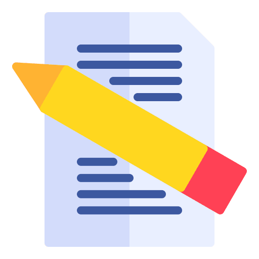 Editor writing content creator pencil icon