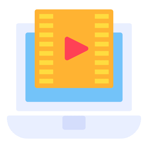 Video editing music and multimedia film editing icon Video editing music and multimedia film editing icon