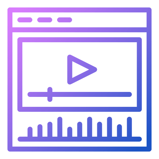 Video player music and multimedia social media marketing social network icon Video player music and multimedia social media marketing social network icon