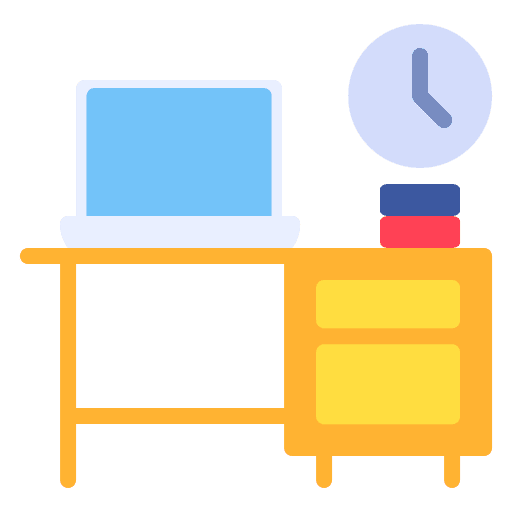 Office workbench time workplace icon Office workbench time workplace icon