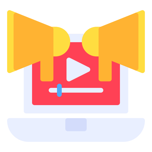 Promotion video marketing marketing video advertising icon Promotion video marketing marketing video advertising icon