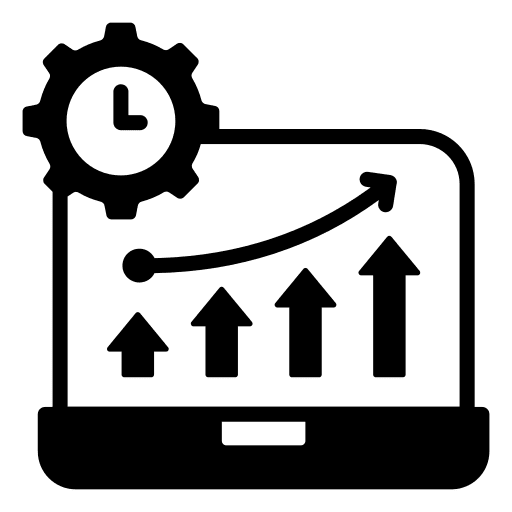 Productivity optimizing productivity ui icon