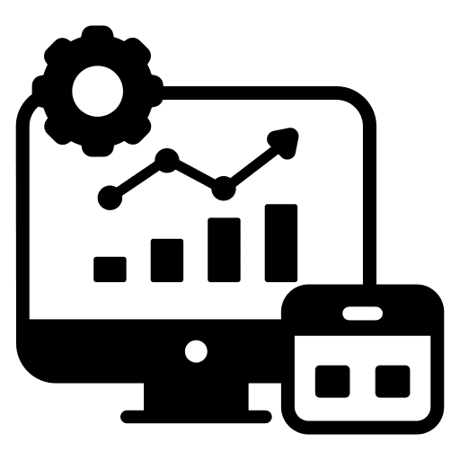 Productivity profits analytics chart icon