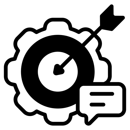 Target gear aim setting icon