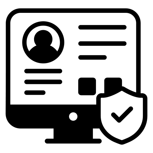 Confidential folder secure confidential folder password icon