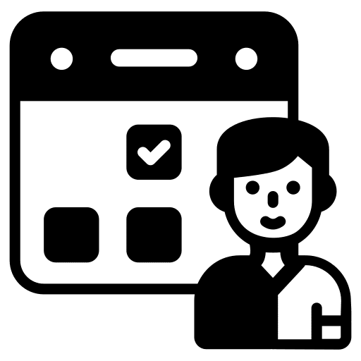 Schedule events calendar organization icon