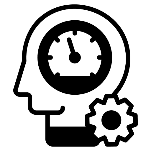 Time manager attention time intuitive icon