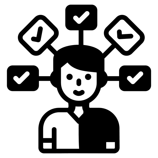 Multitasking ability skills time management icon
