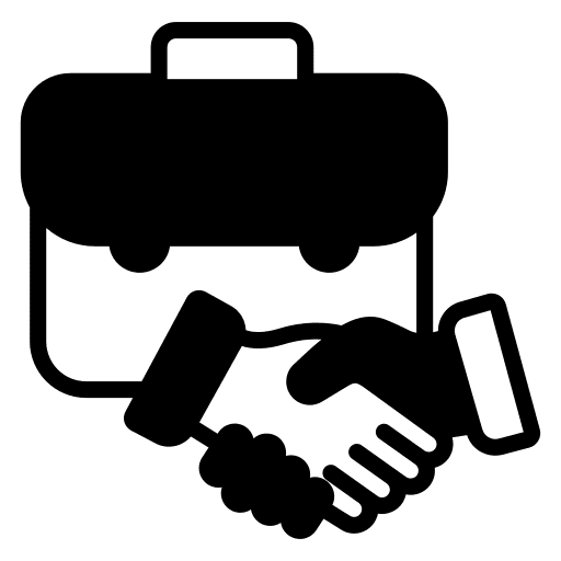 Partnership handshake business shake hands icon