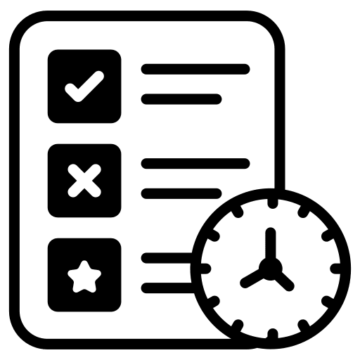 Time management management timetable time and date icon
