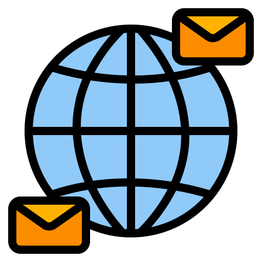 International mail message international mail internet icon International mail message international mail internet icon