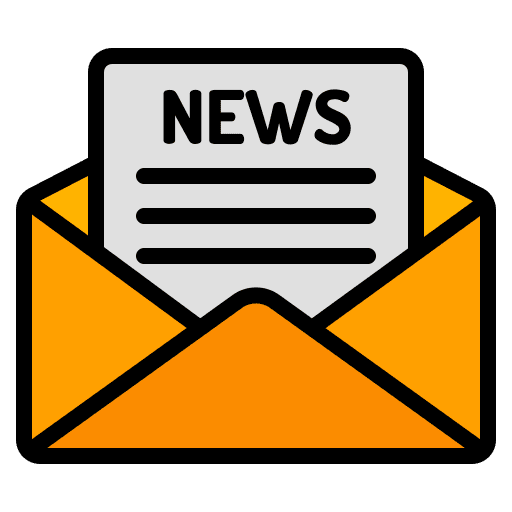 Newsletter information message newsletter icon