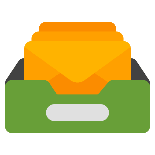 Archive inbox document folder icon
