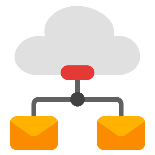 Cloud server cloud server communications email icon Cloud server cloud server communications email icon