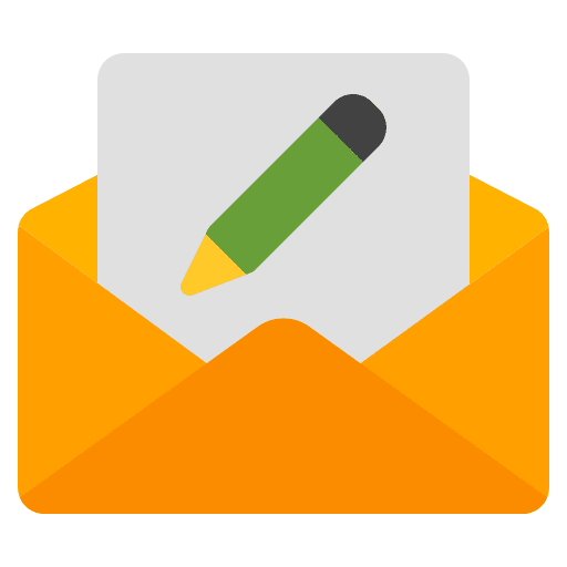 Edit email letter interface icon