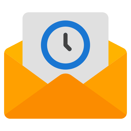 Pending letter message communications icon